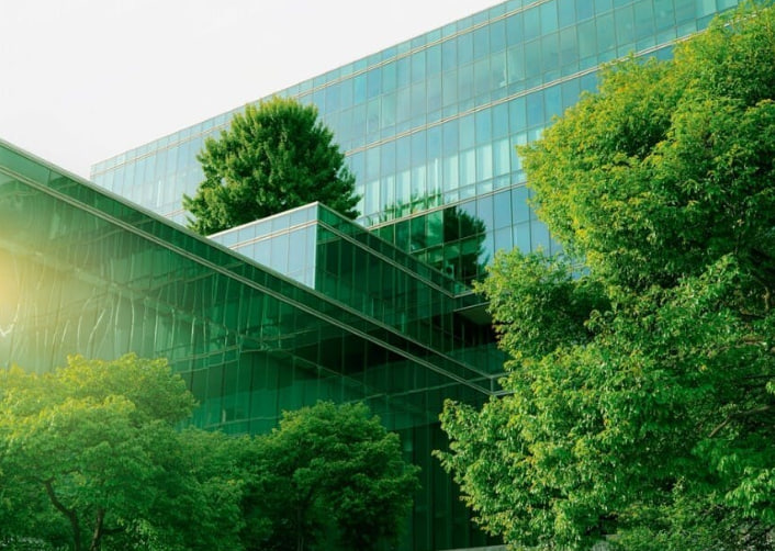現代建築外立面與城市綠化